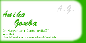 aniko gomba business card